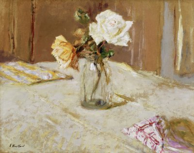 Rosen in einer Glasvase von Edouard Vuillard